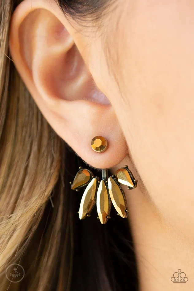 Paparazzi Accessories Earrings Stunningly Striking Brass Earrings Jewelry by Bretta Paparazzi Accessories Earrings Stunningly Striking Brass Earrings Jewelry by Bretta