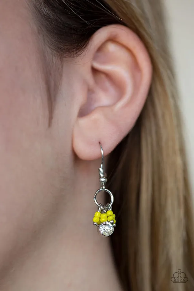 Paparazzi Accessories Earrings Twinkling Trinkets Yellow Earrings Jewelry by Bretta Paparazzi Accessories Earrings Twinkling Trinkets Yellow Earrings Jewelry by Bretta