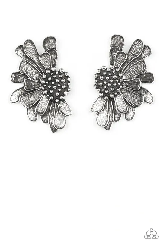 Paparazzi Accessories Farmstead Meadow Silver Post Earrings Jewelry by Bretta Earrings