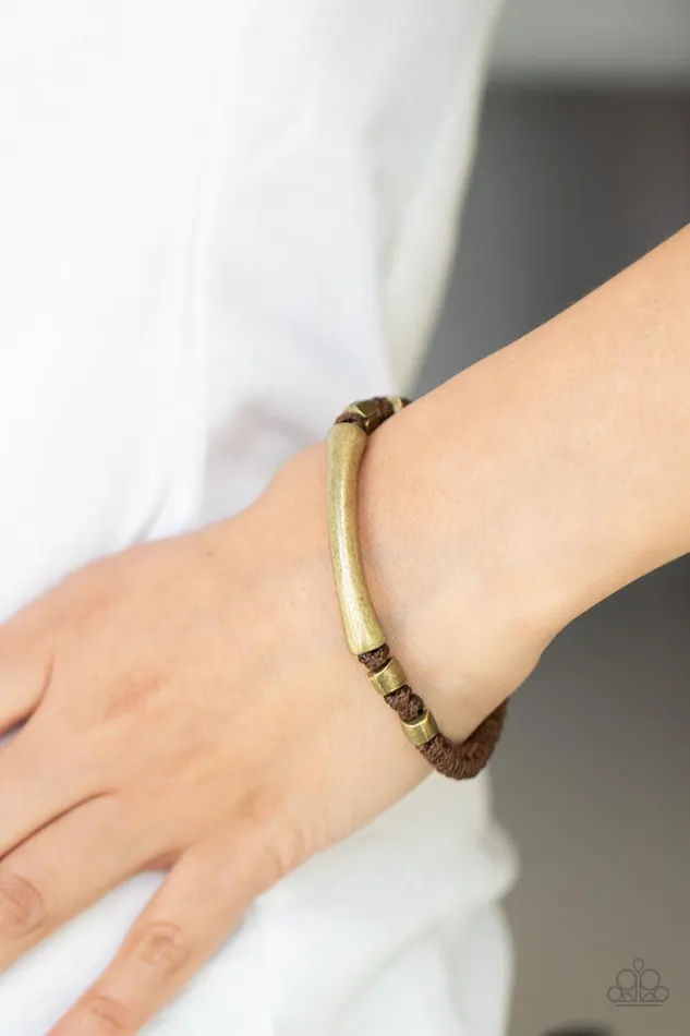 Paparazzi Accessories Grounded in Grit Brown Bracelet Jewelry by Bretta Bracelets