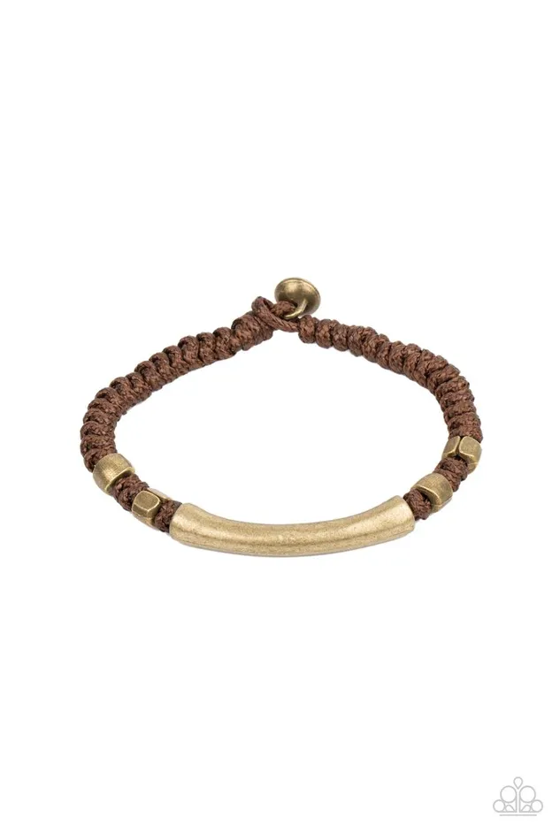 Paparazzi Accessories Grounded in Grit Brown Bracelet Jewelry by Bretta Bracelets