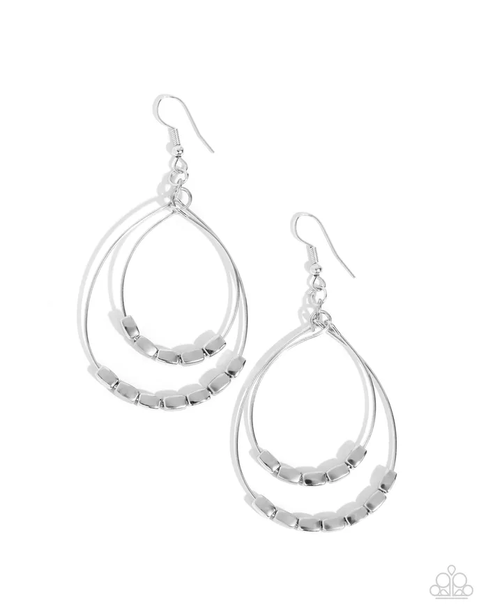 Paparazzi Accessories Industrial Artisan Silver Earrings Jewelry by Bretta Earrings