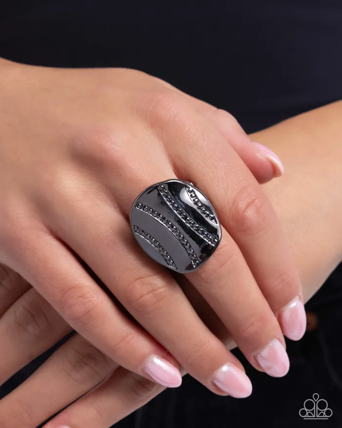 Paparazzi Accessories Rings Daring Dots Black Ring Jewelry by Bretta