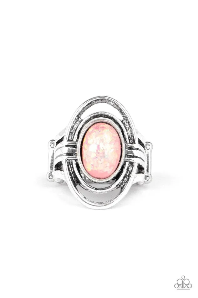 Paparazzi Accessories Rings Peacefully Pristine Pink Ring Jewelry by Bretta