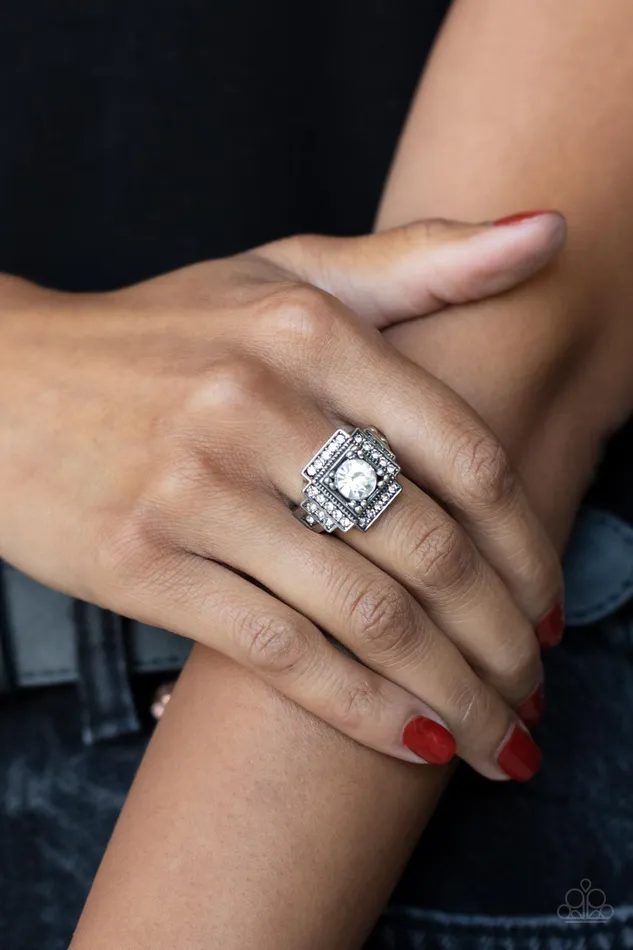 Paparazzi Accessories Rings Polished Pantheon White Ring Jewelry by Bretta