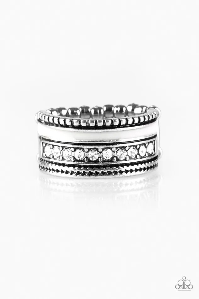 Paparazzi Accessories Rings Rich Rogue White Ring Jewelry by Bretta