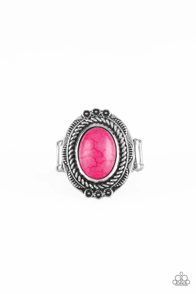 Paparazzi Accessories Tumblin Tumbleweeds Pink Ring Jewelry by Bretta Rings
