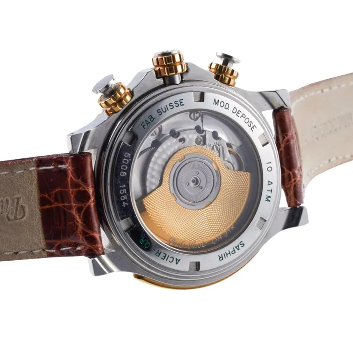 Paul Picot Rings Paul Picot Le Chronographe Two Tone Watch 5008 1554