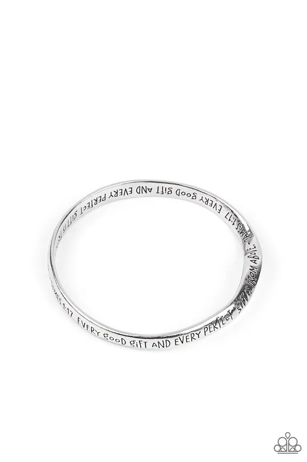 Perfect Present Silver Bracelet Jewelry by Bretta Paparazzi Accessories Bracelets