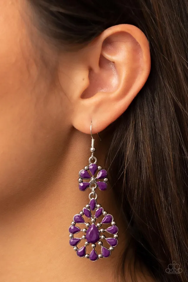 Posh Palooza Purple Earrings Jewelry by Bretta Paparazzi Accessories Earrings
