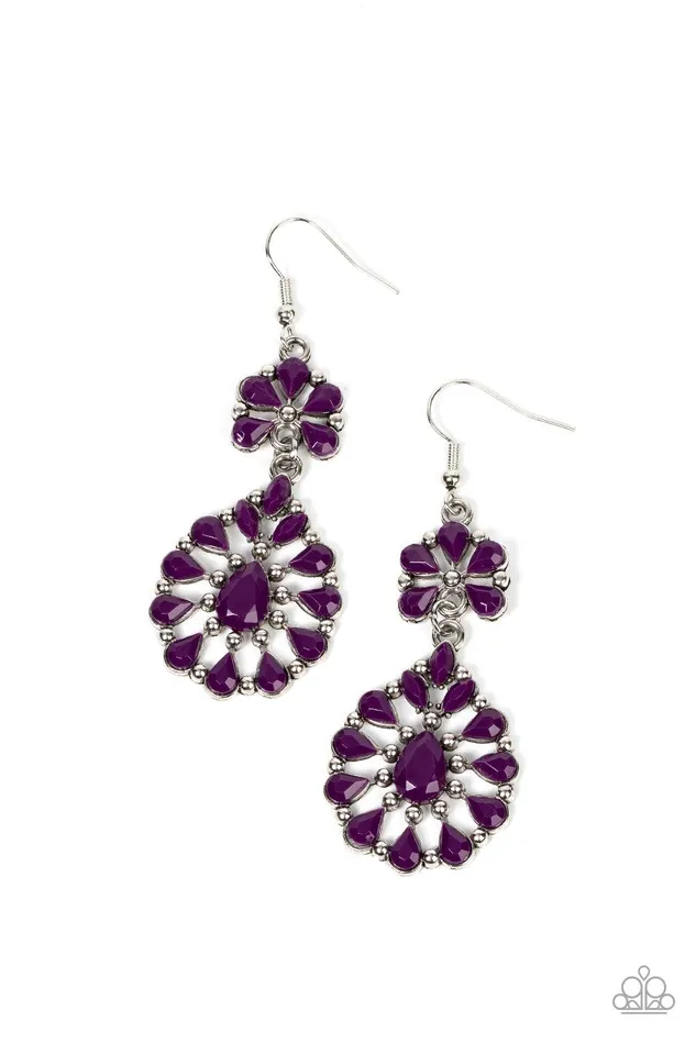 Posh Palooza Purple Earrings Jewelry by Bretta Paparazzi Accessories Earrings