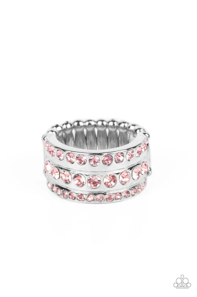 Privileged Poise Pink Ring Jewelry by Bretta Paparazzi Accessories Rings