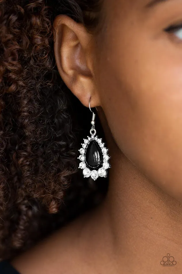 Regal Renewal Black Earrings Jewelry by Bretta Paparazzi Accessories Earrings