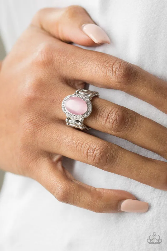 Rings Laguna Luxury Pink Ring Jewelry by Bretta Paparazzi Accessories