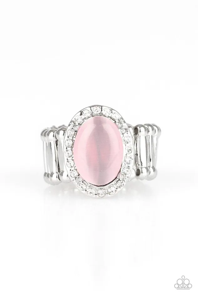 Rings Laguna Luxury Pink Ring Jewelry by Bretta Paparazzi Accessories