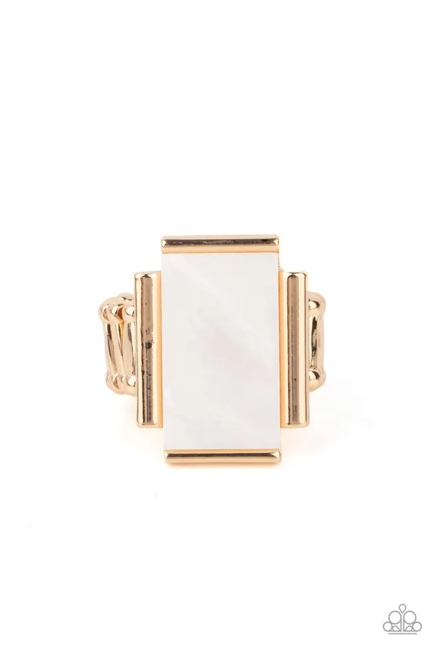 Rings Mystical Marinas Gold Ring Jewelry by Bretta Paparazzi Accessories