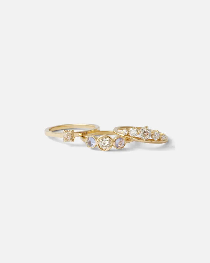 Rings Nishi Solitaire Ring Square Cut Diamond Rings Nishi Solitaire Ring Square Cut Diamond