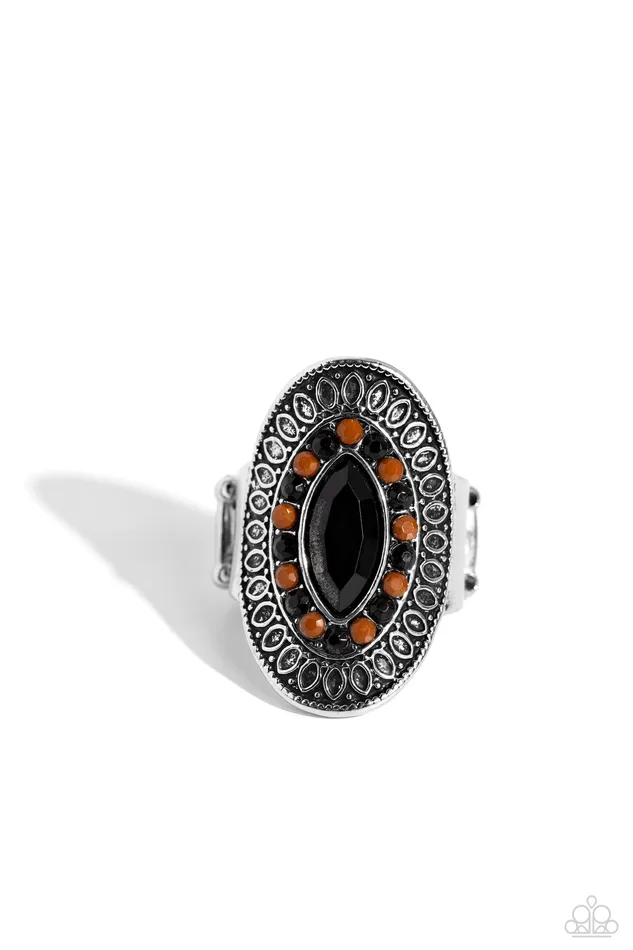 Rings Paparazzi Accessories ARTISAN Expression Black Ring Jewelry by Bretta