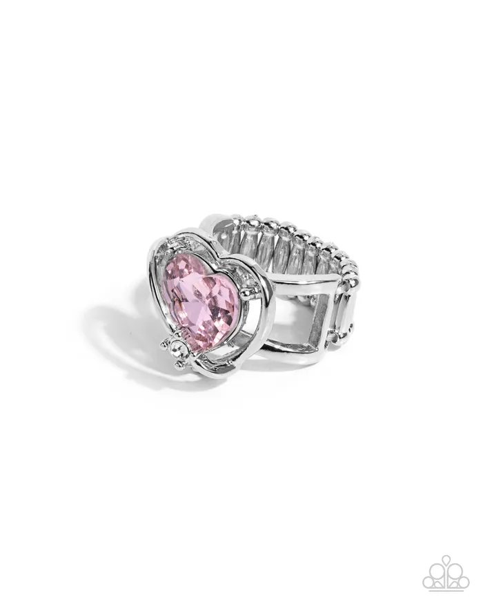 Rings Paparazzi Accessories Cutie Chemistry Pink Heart Ring Jewelry by Bretta