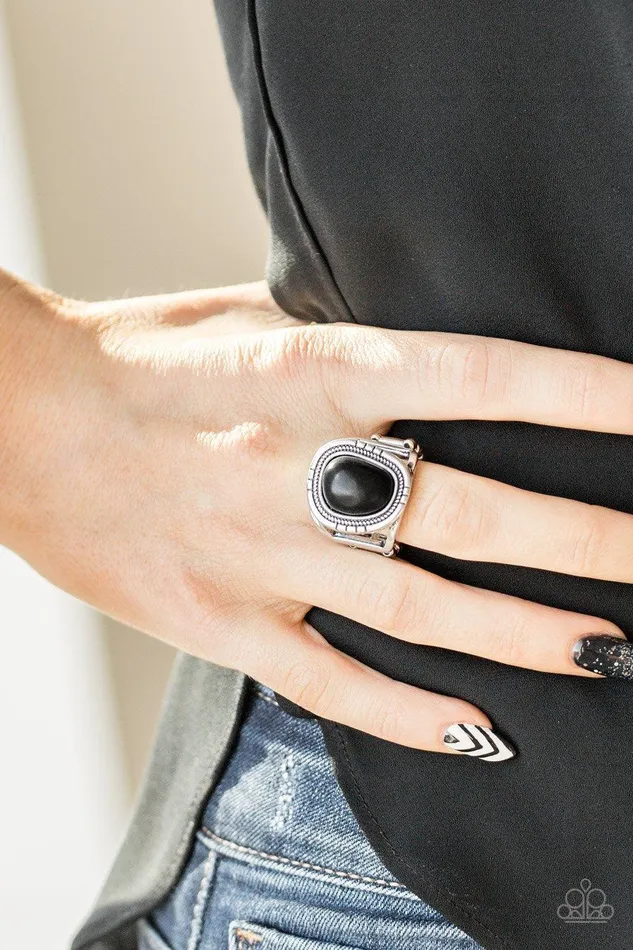 Rings Paparazzi Accessories Out On The Range Black Ring b Jewelry by Bretta