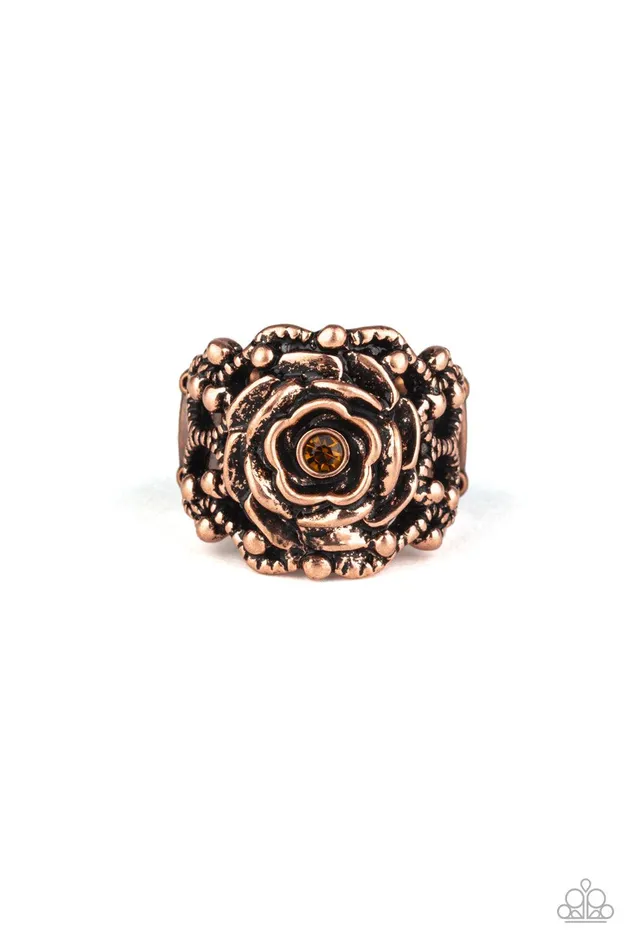Rings Paparazzi Accessories Rose Garden Royal Copper Ring Jewelry by Bretta