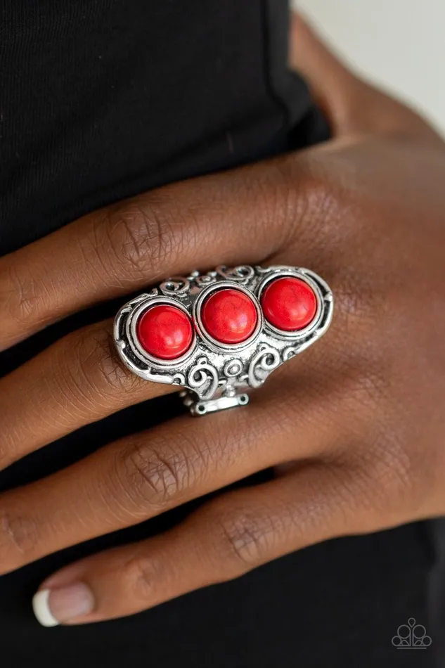 Rings Paparazzi Accessories Sahara Soul Red Ring Jewelry by Bretta