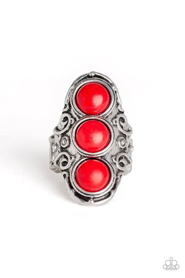 Rings Paparazzi Accessories Sahara Soul Red Ring Jewelry by Bretta