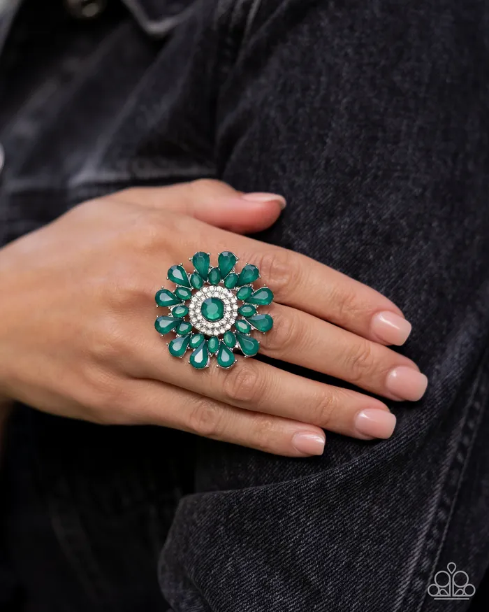 Rings Paparazzi Accessories Steady Shimmer Green Ring Jewelry by Bretta