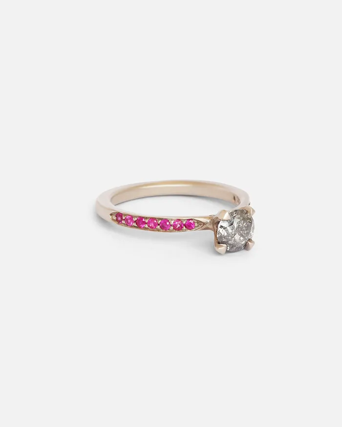 Rings Vena Amoris Imperatrix Salt Pepper Pink Ring Rings Vena Amoris Imperatrix Salt Pepper Pink Ring