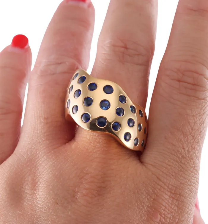 Rings Vhernier Sapphire Gold Ring Vhernier