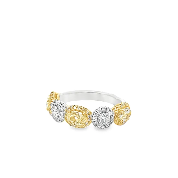 Rings YaninaCo Jewelry Round Oval Diamond Halo Fashion Ring