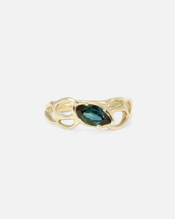 Rings Young Sun Song Dappled Summer Marquise Sapphire Ring
