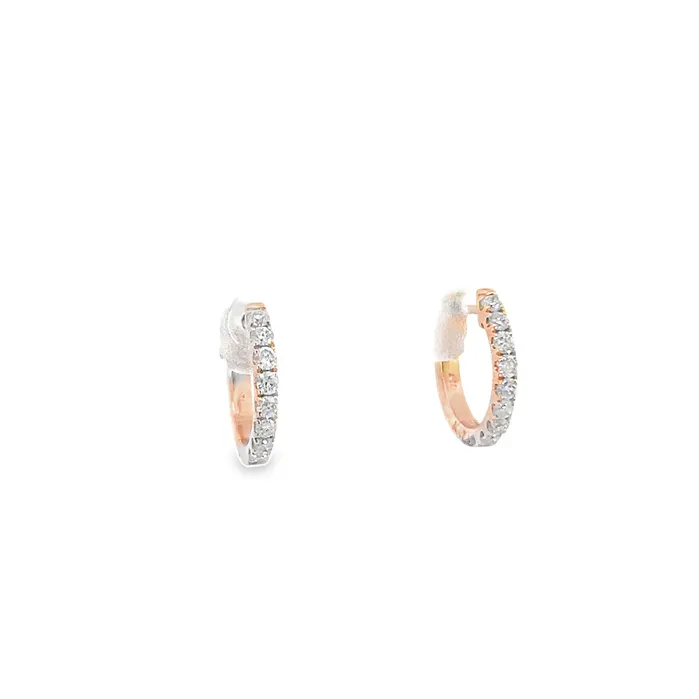 Rose Gold Huggies YaninaCo Jewelry Earrings