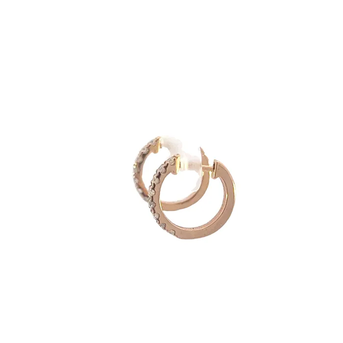 Rose Gold Huggies YaninaCo Jewelry Earrings