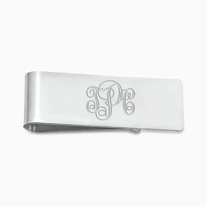 Sandy Steven Engravers Engravable Classic Sterling Silver Money Clip Rings