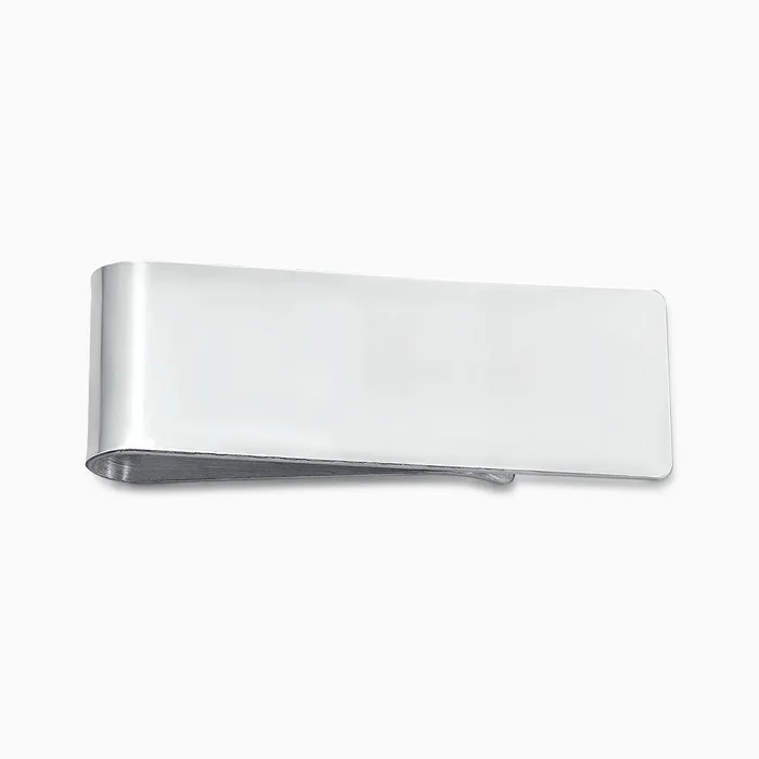 Sandy Steven Engravers Engravable Classic Sterling Silver Money Clip Rings