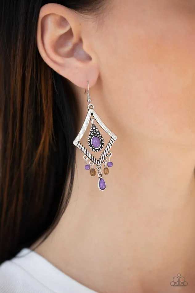 Southern Sunsets Purple Earrings Jewelry by Bretta Paparazzi Accessories Earrings Southern Sunsets Purple Earrings Jewelry by Bretta Paparazzi Accessories Earrings
