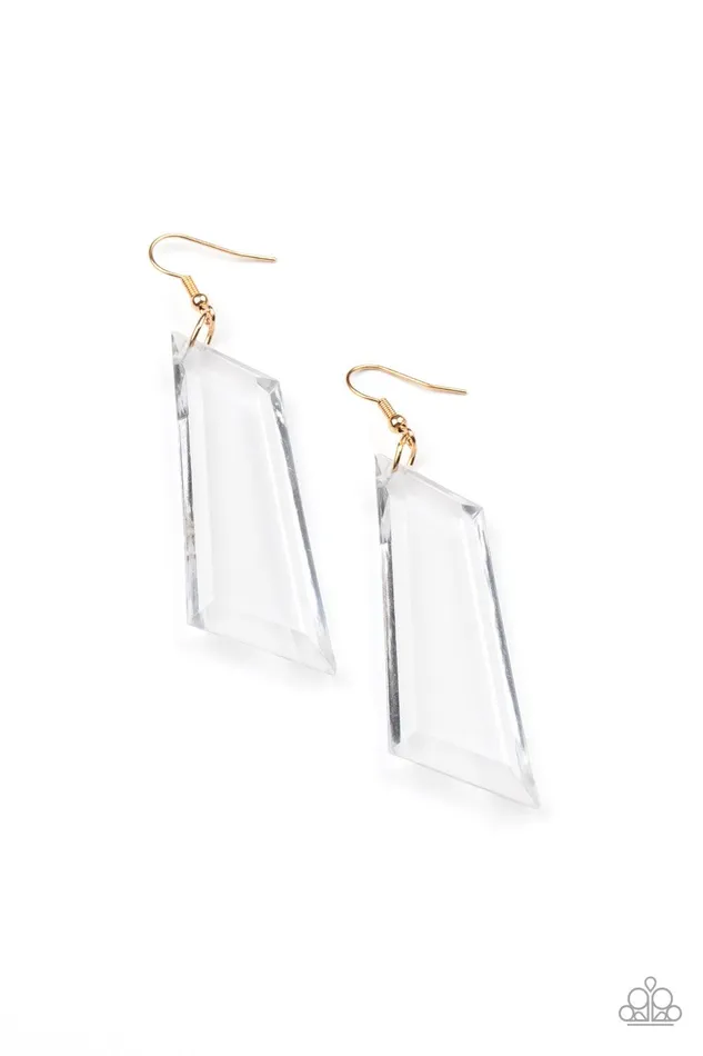 The Final Cut Gold Earrings Jewelry by Bretta Paparazzi Accessories Earrings