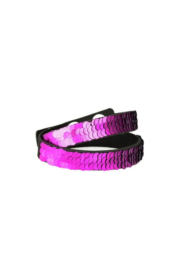 Under The SEQUINS Purple Wrap Bracelet Jewelry by Bretta Paparazzi Accessories Bracelets Under The SEQUINS Purple Wrap Bracelet Jewelry by Bretta Paparazzi Accessories Bracelets