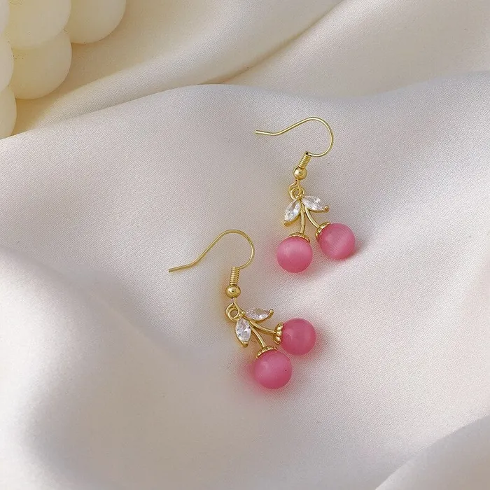 UrbanVinta Earrings Petite Cherry Earrings UrbanVinta Earrings Petite Cherry Earrings