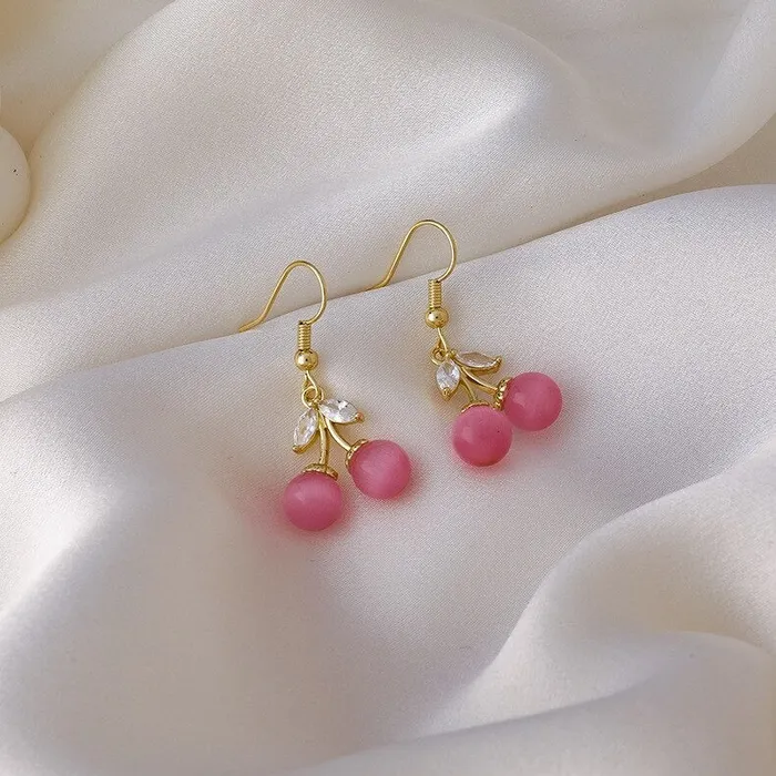 UrbanVinta Earrings Petite Cherry Earrings UrbanVinta Earrings Petite Cherry Earrings