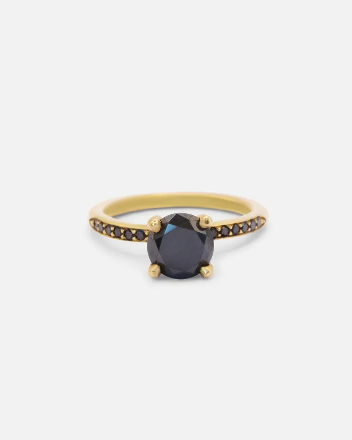 Vena Amoris Rings Imperatrix Black Diamond Ring