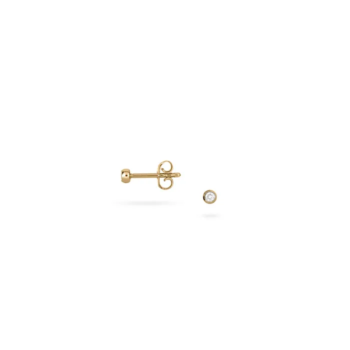 Womens gold screwon earrings with a diamond 006 ct Senso Diamonds My First Diamonds Senso Diamonds Earrings Womens gold screwon earrings with a diamond 006 ct Senso Diamonds My First Diamonds Senso Diamonds Earrings