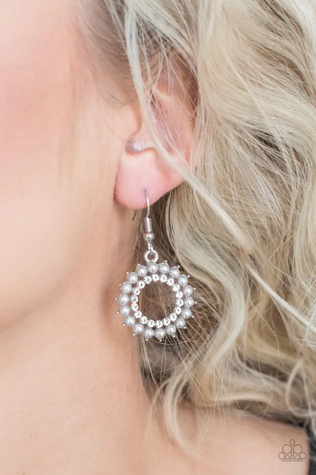 Wreathed In Radiance Silver Earrings Jewelry by Bretta Paparazzi Accessories Earrings Wreathed In Radiance Silver Earrings Jewelry by Bretta Paparazzi Accessories Earrings